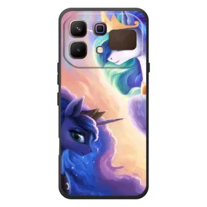 Чехол Unicorn на Infinix Note 60 (Единорожки на тучках)