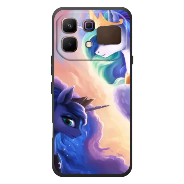 Чехол с рисунком «Единорожки на тучках» для Infinix Note 60 Чехол с рисунком «Единорожки на тучках» для Infinix Note 60