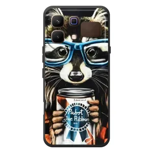 Силіконовий Чохол з Энотами на Infinix Note 60 (Єнот в окулярах)