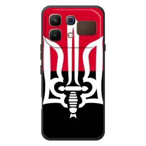 Чехлы УПА (Красно-Чёрный) на Infinix Note 60 (Герб Украины)