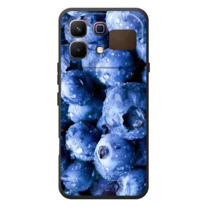 Чехол с изображением вкусной еды для Infinix Note 60 (Голубика)