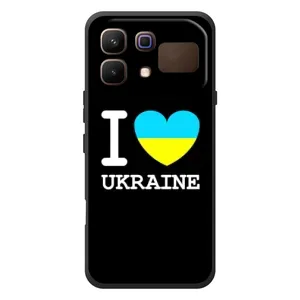 Чехол с Украинской символикой на Инфиникс Ноте 60 (I Love Ukraine)