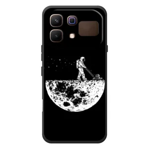 Силиконовый Чехол с принтом "Космонавты" на Infinix Note 60 (Космонавт)