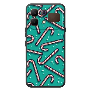 Силиконовый бампер на рождество для Infinix Note 60 (Леденцы)