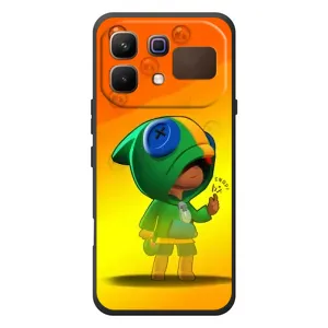 Чехол Бравл Старс для Infinix Note 60 (LEON в кофте)