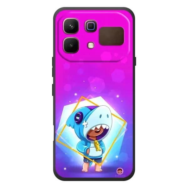Чехол с рисунком «Леон в костюме Акулы» для Infinix Note 60