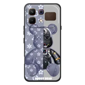 Силіконовий чохол для Infinix Note 60 (Ведмідь Louis Vuitton)