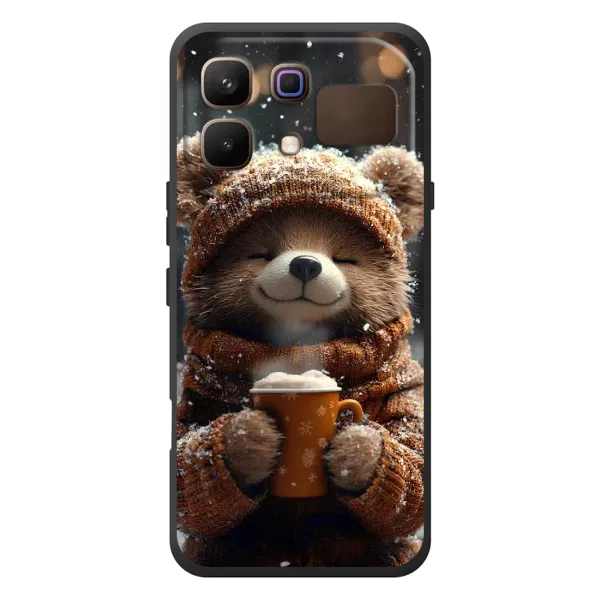 Чехол с рисунком «Медвежонок с кофе» для Infinix Note 60 Чехол с рисунком «Медвежонок с кофе» для Infinix Note 60