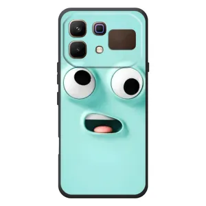 Силиконовые Чехлы (смешные стикеры) для Infinix Note 60 (Забавное мятное лицо)