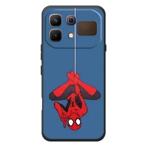 Чехол Супергерой Человека Паука на Infinix Note 60 (На паутине)