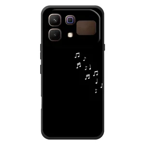 Чехол с картинками на черном фоне для Infinix Note 60 (Ноты)