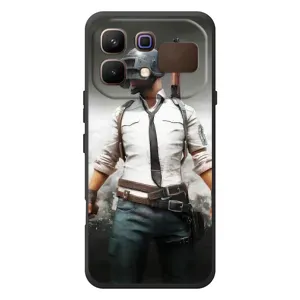Силиконовый чехол с картинкой "Герой Pubg" на Infinix Note 60 (Пабг)