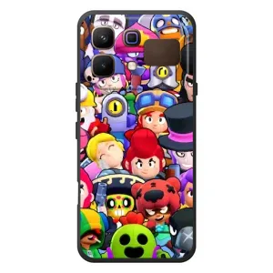 Силиконовый Чехол на Infinix Note 60 с картинкой Brawl Stars (Персонажи)