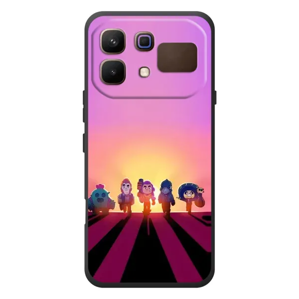 Чехол с рисунком «Персонажи в закате» для Infinix Note 60