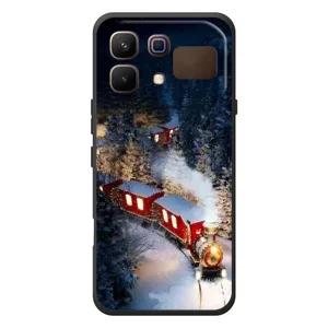 Силиконовый бампер на рождество для Infinix Note 60 (Поезд)
