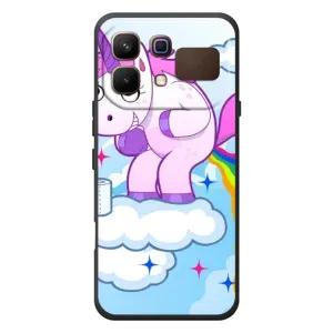 Чехол Unicorn на Infinix Note 60 (Радуга единорожка)