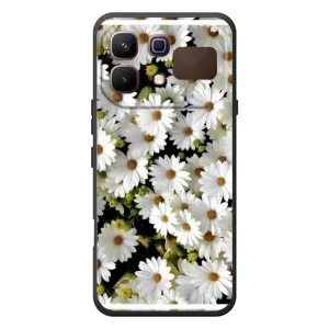 Чехол с ромашками на Infinix Note 60 (Рамка в ромашках)