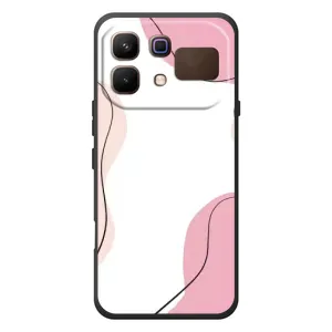 Чохол квітковий дизайн для Infinix Note 60 (Рожевий фон)
