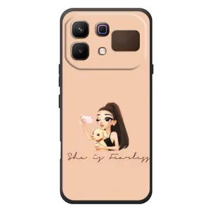 Силіконовый Чохол на Infinix Note 60 з картинкой Модных девушек (З собакою)