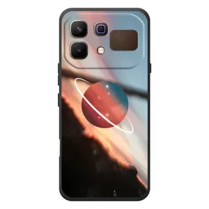 Чехол (ТПУ) с планетами на Infinix Note 60 (Сатурн)