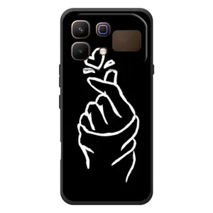 Чохол (Знак сердечка) для Infinix Note 60 (Сердечко на чорному)