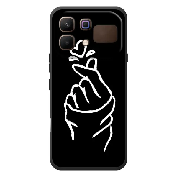 Чехол с рисунком «Сердце на черном» для Infinix Note 60 Чехол с рисунком «Сердце на черном» для Infinix Note 60