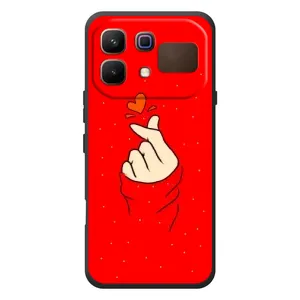Чохол (Знак сердечка) для Infinix Note 60 (Сердечко на червоному)