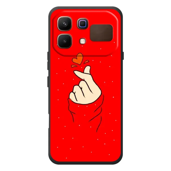 Чехол с рисунком «Сердце на красном» для Infinix Note 60 Чехол с рисунком «Сердце на красном» для Infinix Note 60