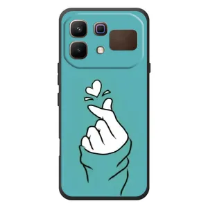 Чохол (Знак сердечка) для Infinix Note 60 (Сердечко на бірюзовому)