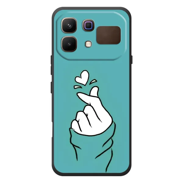 Чехол с рисунком «Сердечко на бирюзовом» для Infinix Note 60 Чехол с рисунком «Сердечко на бирюзовом» для Infinix Note 60