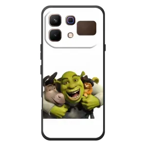 Друкований чохол з принтом Шрек для Infinix Note 60 (Шрек осел і кіт)