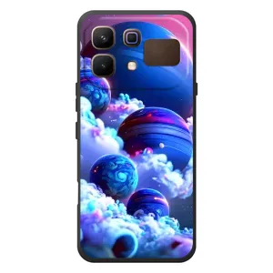 Чехлы КОСМОС для Infinix Note 60 (Синие планеты)