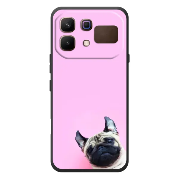 Чехол с рисунком «Собака на розовом» для Infinix Note 60 Чехол с рисунком «Собака на розовом» для Infinix Note 60