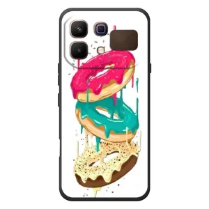 Чехол с изображением вкусной еды для Infinix Note 60 (Сочные пончики)