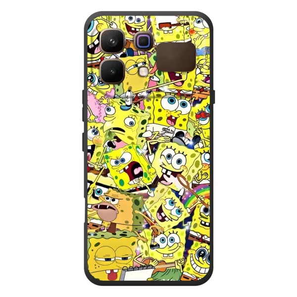 Чехол с рисунком «Спанч Боб Арт» для Infinix Note 60