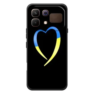 Силиконовый Чехол на Infinix Note 60 (Я-Украина) (Украинское сердце)
