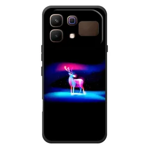 Силіконовий бампер з картинкою звірів для Infinix Note 60 (Яскравий олень)