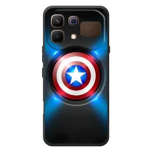 Чехол с Щитом Капитана Америки на Infinix Note 60 (Яркий Щит Капитана)