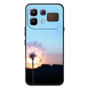 Силіконовий Чохол з кульбабками на Infinix Note 60 (Захід з кульбабкою)
