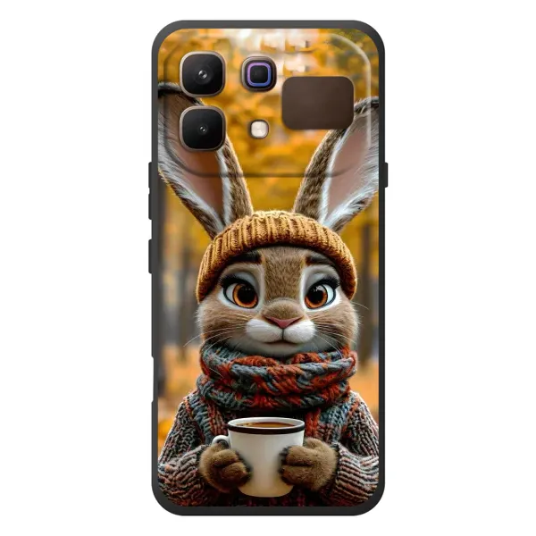 Чехол с рисунком «Зайчик с кофе» для Infinix Note 60 Чехол с рисунком «Зайчик с кофе» для Infinix Note 60