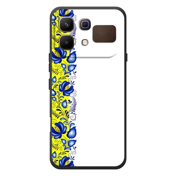 Чохол з малюнком «Жовто-біла вишиванка» для Infinix Note 60 Чохол з малюнком «Жовто-біла вишиванка» для Infinix Note 60