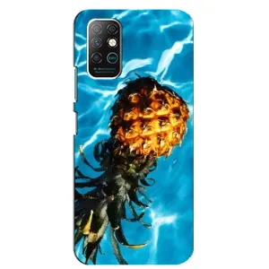 Чохол з зображенням смачної їжі для Infinix Note 8 (Ананас)