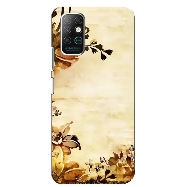 Чехол с рисунком «Арт-цветы» для Infinix Note 8 Чехол с рисунком «Арт-цветы» для Infinix Note 8