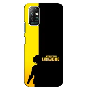 Чохол (TPU) з картинкою "Лого Пабг" на Інфінікс Нот 8 (Battlegrounds)