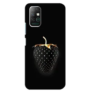 Чохол з зображенням смачної їжі для Infinix Note 8 (Чорна полуниця)