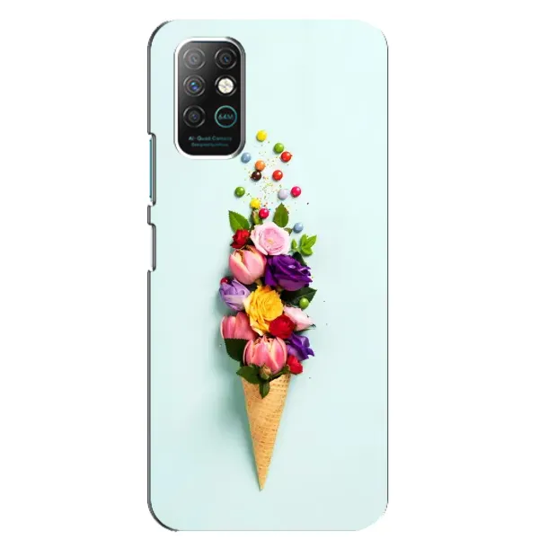 Чехол с рисунком «Цветок-мороженное» для Infinix Note 8 Чехол с рисунком «Цветок-мороженное» для Infinix Note 8