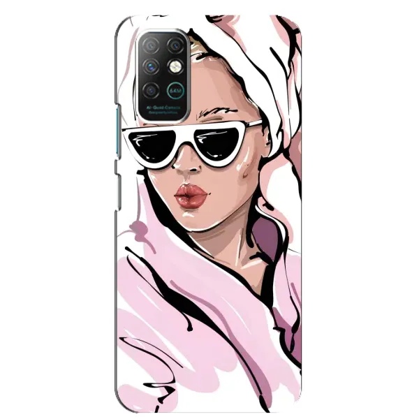 Чехол с рисунком «Девушка в халате» для Infinix Note 8 Чехол с рисунком «Девушка в халате» для Infinix Note 8