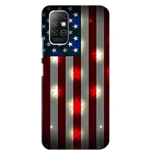 Чехол Флаг USA для Infinix Note 8 (Флаг США 2)