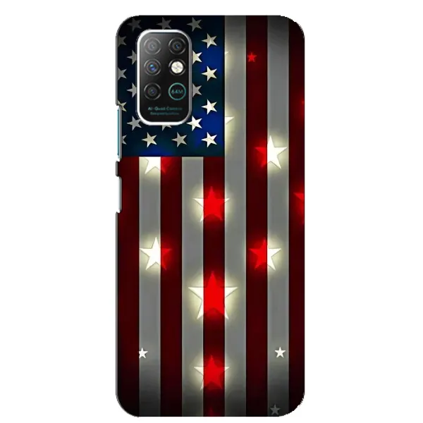 Чехол с рисунком «Флаг США 2» для Infinix Note 8 Чехол с рисунком «Флаг США 2» для Infinix Note 8