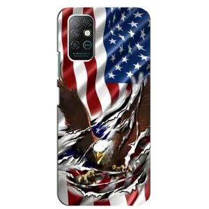 Чехол Флаг USA для Infinix Note 8 (Флаг USA)